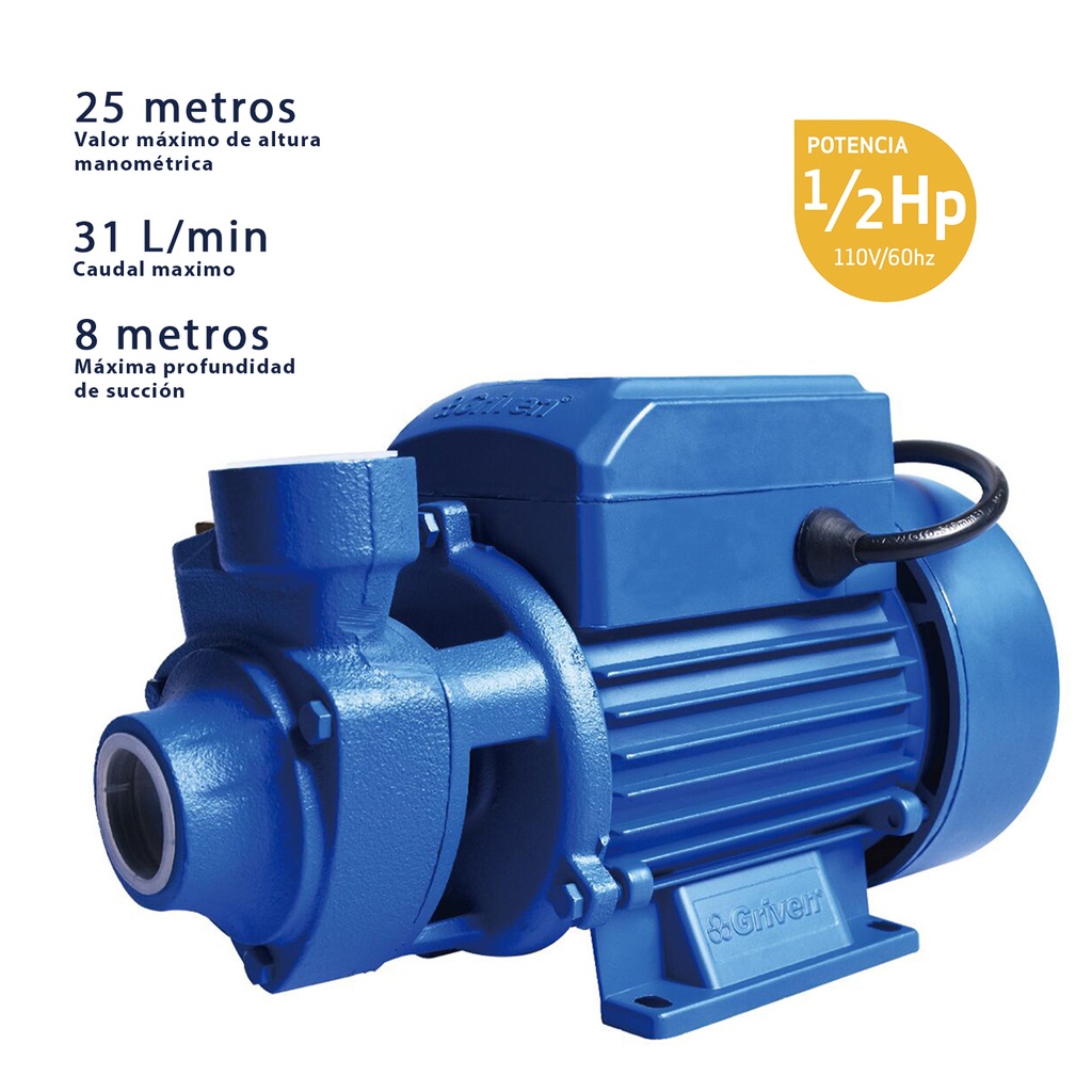 Bomba De Agua Periférica De 1/2HP | TSO Tienda